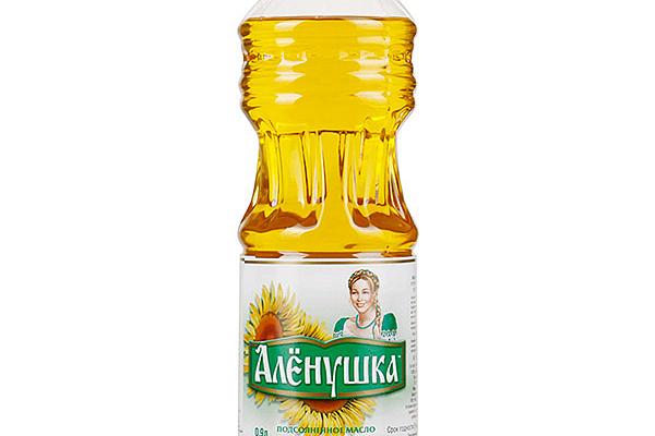  Масло подсолнечное Аленушка рафинированное 0,9 л в интернет-магазине продуктов с Преображенского рынка Apeti.ru