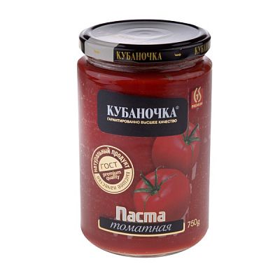 Томатная паста Кубаночка 750 г