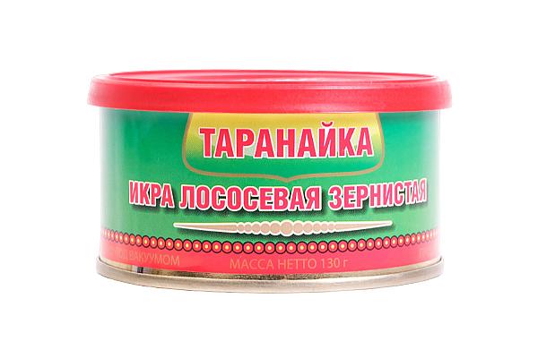  Красная икра Горбуши Таранайка  130 г в интернет-магазине продуктов с Преображенского рынка Apeti.ru