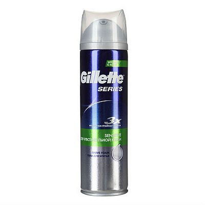 Пена для бритья Gillette Series Sensitive Skin для чувствительной кожи 250 мл