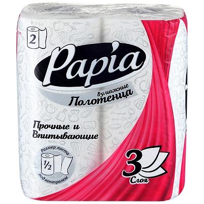  Полотенца бумажные Papia Decor трехслойные 2 шт в интернет-магазине свежих фермерских продуктов Apeti.ru