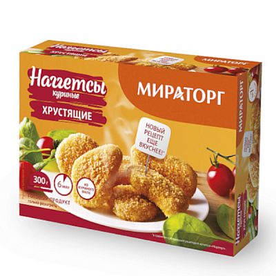 Наггетсы куриные Мираторг хрустящие 300 г