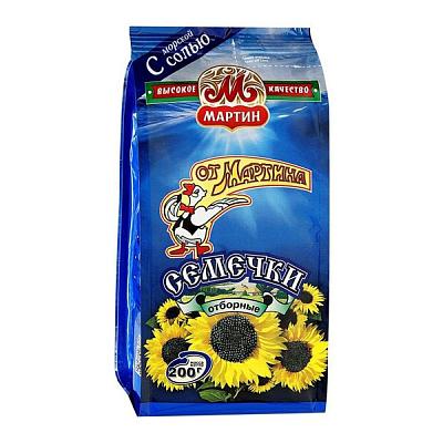  Семечки подсолнечника от Мартина с морской солью 200 г в интернет-магазине свежих фермерских продуктов Apeti.ru