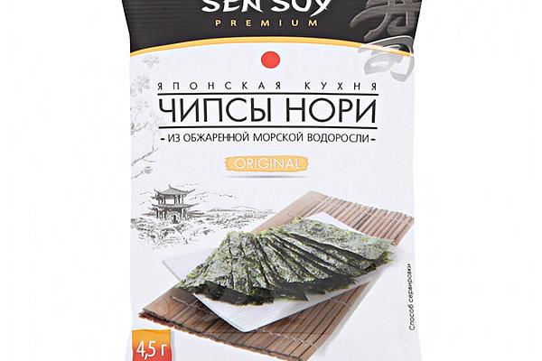  Чипсы нори Sen Soy original 4,5 г в интернет-магазине продуктов с Преображенского рынка Apeti.ru