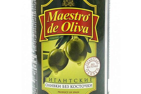  Оливки Maestro de Oliva без косточек гигантские 420 г в интернет-магазине продуктов с Преображенского рынка Apeti.ru