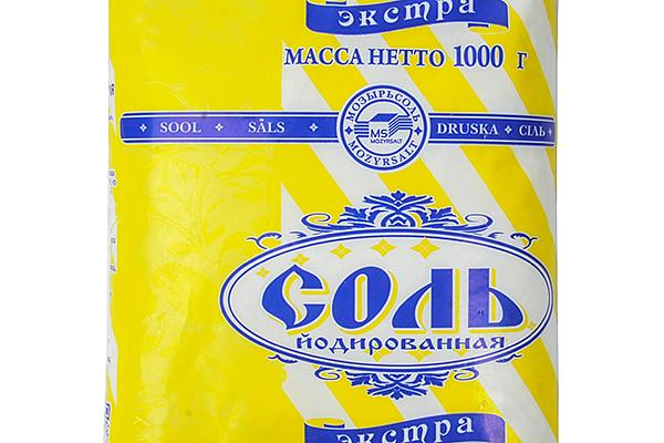  Соль Экстра Полесье йодированная 1 кг в интернет-магазине продуктов с Преображенского рынка Apeti.ru