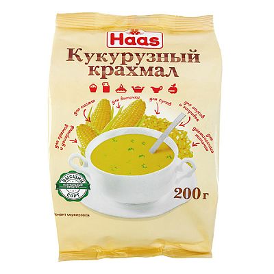 Крахмал кукурузный Haas 200 г