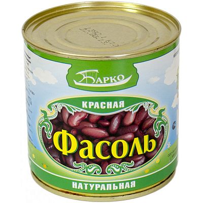 Фасоль "Барко" красная натуральная 400 г