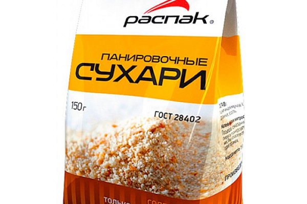  Сухари панировочные Распак 150 г в интернет-магазине продуктов с Преображенского рынка Apeti.ru