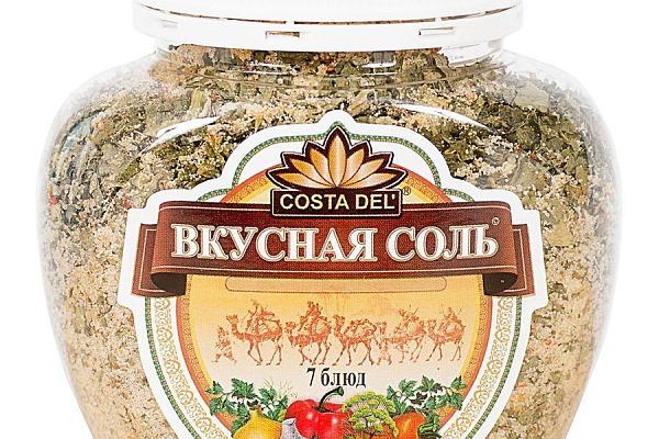  Приправа COSTA DEL 7 блюд Вкусная соль 400 г в интернет-магазине продуктов с Преображенского рынка Apeti.ru