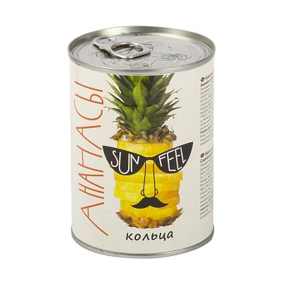 Ананасы Sunfeel кольца 580 мл
