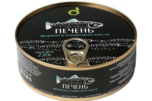  Печень форели Ecofood в оливковом масле 220 г в интернет-магазине продуктов с Преображенского рынка Apeti.ru