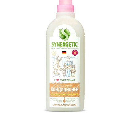  Кондиционер для белья  Synergetic миндальное молочко 1 л в интернет-магазине свежих фермерских продуктов Apeti.ru