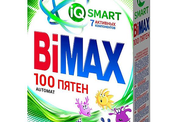  Стиральный порошок BiMAX автомат 100 пятен 400 г в интернет-магазине продуктов с Преображенского рынка Apeti.ru