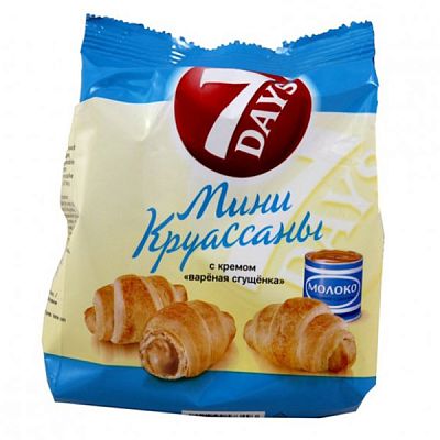 Круассаны мини 7 Days вареная сгущенка 105 г