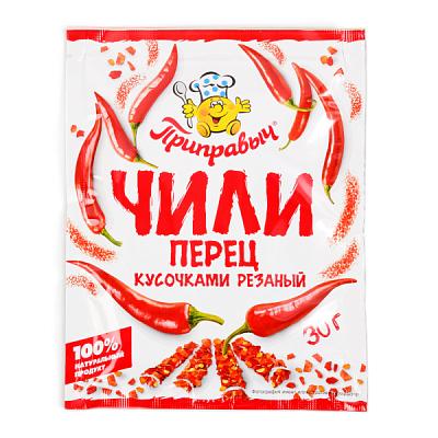  Перец Чили Приправыч кусочками резаный 30 г в интернет-магазине свежих фермерских продуктов Apeti.ru