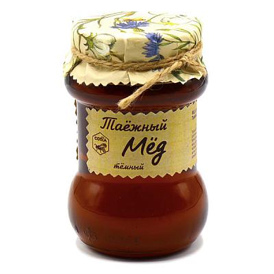  Мед цветочный таежный темный 500 г в интернет-магазине свежих фермерских продуктов Apeti.ru