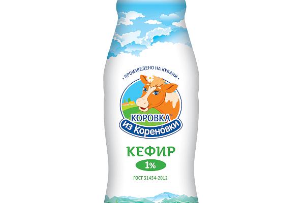  Кефир Коровка из Кореновки 1,0% 900 г в интернет-магазине продуктов с Преображенского рынка Apeti.ru