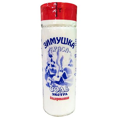 Соль Зимушка Краса экстра йодированная 180 г