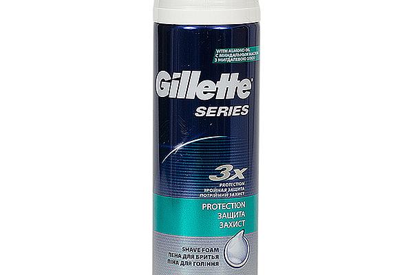  Пена для бритья Gillette Series Protection защита 250 мл в интернет-магазине продуктов с Преображенского рынка Apeti.ru