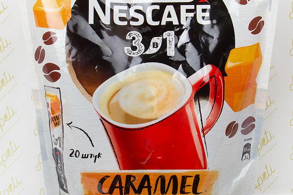 Кофе Nescafe карамель 3 в 1 растворимый 20*16 г в интернет-магазине продуктов с Преображенского рынка Apeti.ru