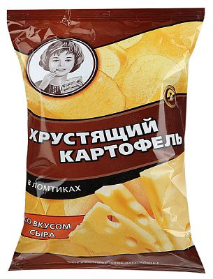 Чипсы Хрустящий картофель со вкусом сыра 70 г