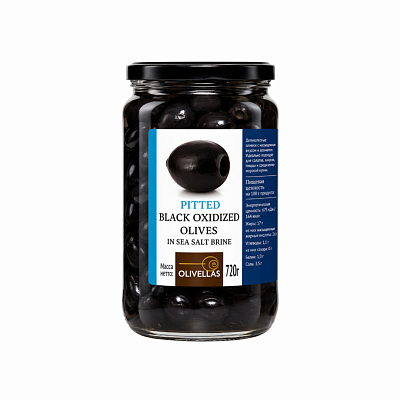  Маслины черные Olivellas S.Mammoth без косточки 720 мл ст в интернет-магазине свежих фермерских продуктов Apeti.ru