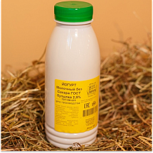 Йогурт Продукты Деревни Молочный без сахара 2,5% 330 г ГОСТ БЗМЖ