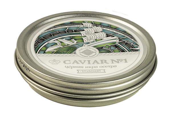  Черная икра осетровых Caviar забойная Standart 100 гр ж/б в интернет-магазине продуктов с Преображенского рынка Apeti.ru