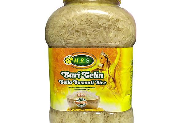  Рис M.R.S Басмати Sari Gelin пропаренный полированный 2 кг в интернет-магазине продуктов с Преображенского рынка Apeti.ru