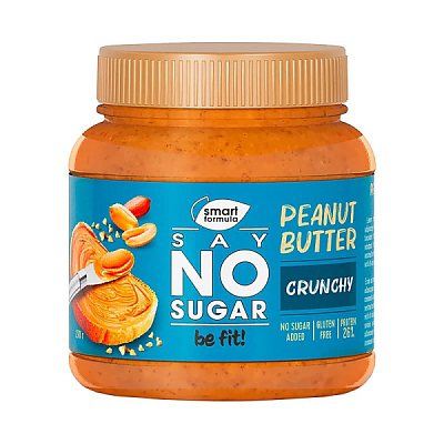 Арахисовая паста Say No Sugar с дробленым арахисом без сахара 270 г