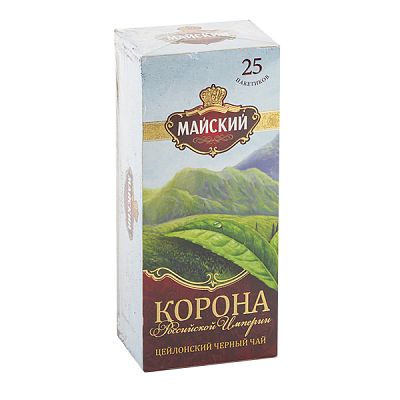 Чай черный Майский Корона Российской Империи 25 пак