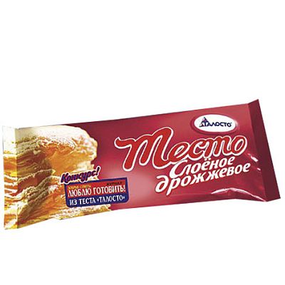 Тесто Талосто слоеное дрожжевое, 500г