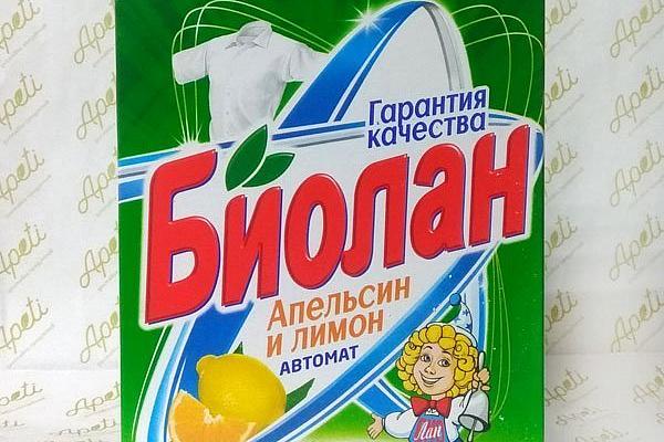  Стиральный порошок Биолан автомат апельсин и лимон 350 г в интернет-магазине продуктов с Преображенского рынка Apeti.ru