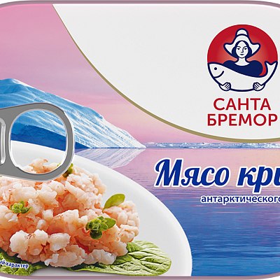  Мясо криля Санта Бремор натуральное 100 г в интернет-магазине свежих фермерских продуктов Apeti.ru