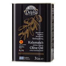 Масло оливковое Delphi нерафинированное Каламата 3 л