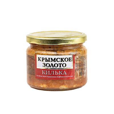 Килька Крымское золото обжаренная в т/с  250 г ст.