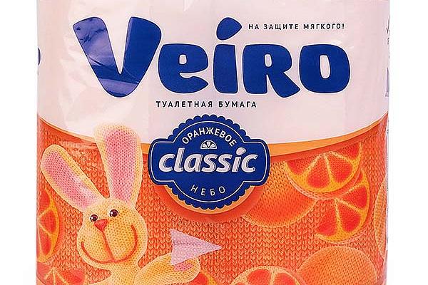  Туалетная бумага Veiro Classic Оранжевое небо двухслойная 4 шт в интернет-магазине продуктов с Преображенского рынка Apeti.ru