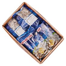 Креветки тигровые 16-20 без головы замороженные ОПТ