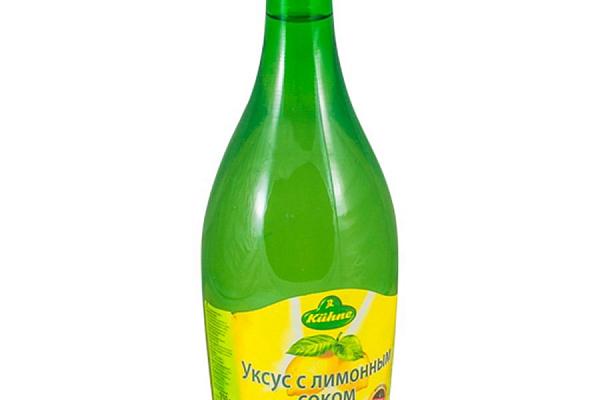  Уксус Kuhne с лимонным соком 5% 0,75 л в интернет-магазине продуктов с Преображенского рынка Apeti.ru