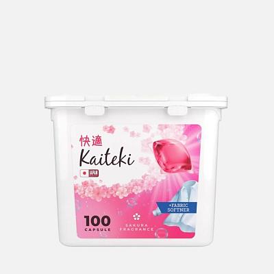 Капсулы для стирки Kaiteki Capsul Softener c ароматом Сакуры 100 шт в Apeti.ru Капсулы для стирки Kaiteki Capsul Softener c ароматом Сакуры 100 шт в интернет-магазине свежих фермерских продуктов Apeti.ru
