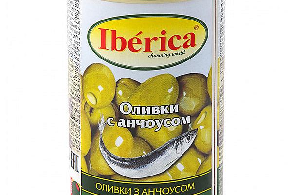  Оливки Iberica с анчоусом 300 г в интернет-магазине продуктов с Преображенского рынка Apeti.ru