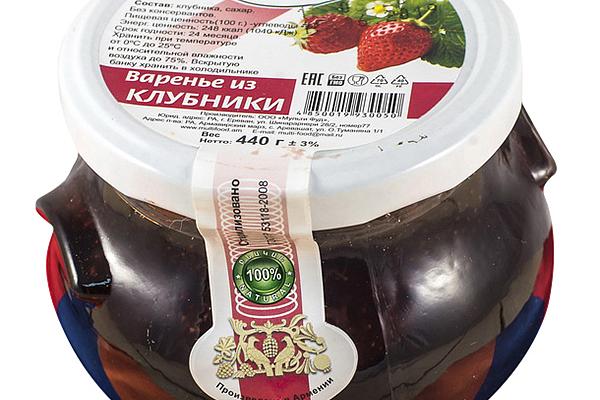  Варенье MultiFood из клубники 440 г в интернет-магазине продуктов с Преображенского рынка Apeti.ru