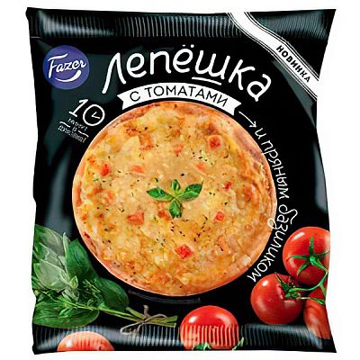 Лепешка Fazer с томатами и пряным базиликом 180 г