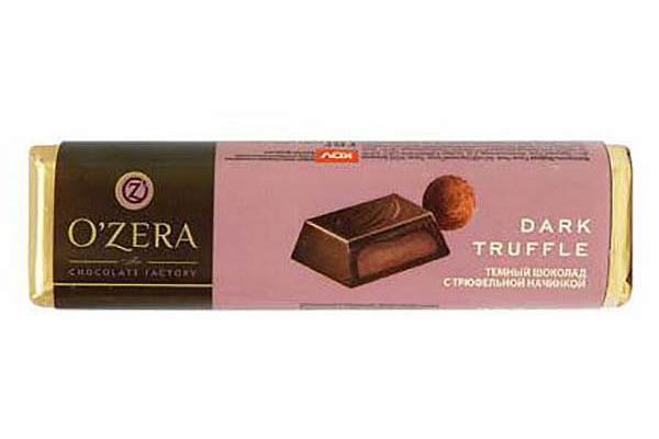  Шоколад O'Zera темный с трюфельной начинкой 47 г в интернет-магазине продуктов с Преображенского рынка Apeti.ru