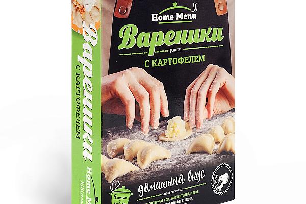  Вареники Home Menu с картофелем 600 г в интернет-магазине продуктов с Преображенского рынка Apeti.ru