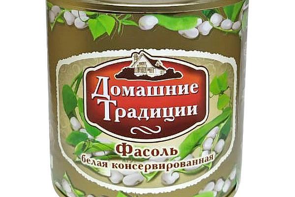  Фасоль белая "Домашние Традиции" консервированная 400 г в интернет-магазине продуктов с Преображенского рынка Apeti.ru