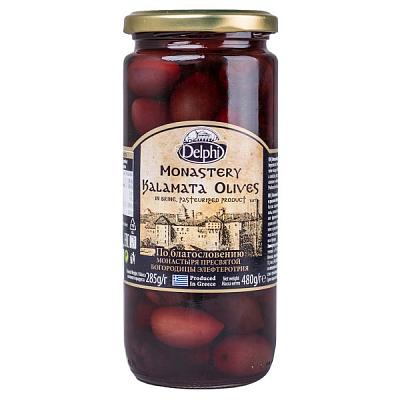  Маслины Delphi каламата с косточкой в рассоле монастырские 480 г в интернет-магазине свежих фермерских продуктов Apeti.ru