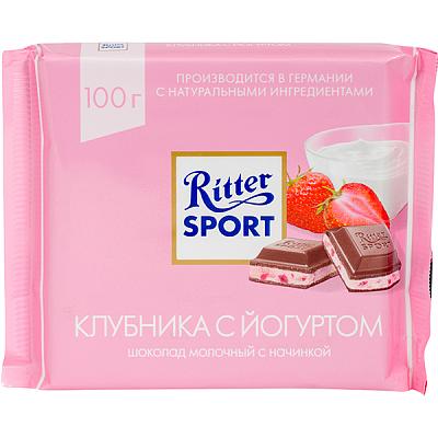 Шоколад Ritter Sport молочный клубника в йогурте 100 г в Apeti.ru Шоколад Ritter Sport молочный клубника в йогурте 100 г в интернет-магазине свежих фермерских продуктов Apeti.ru