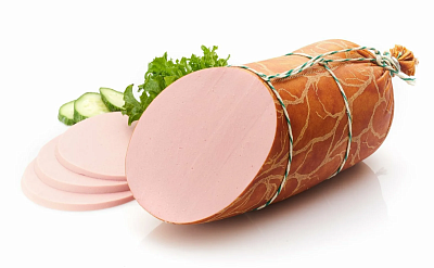 Колбаса вареная ЭкоПрод сельская в синюге халяль